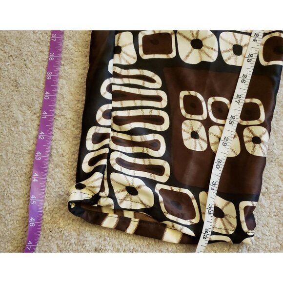 Grass-fields African Mixed Print Plus Size Pants  Side Zip Pockets US Sz 18* EUC - Picture 8 of 11